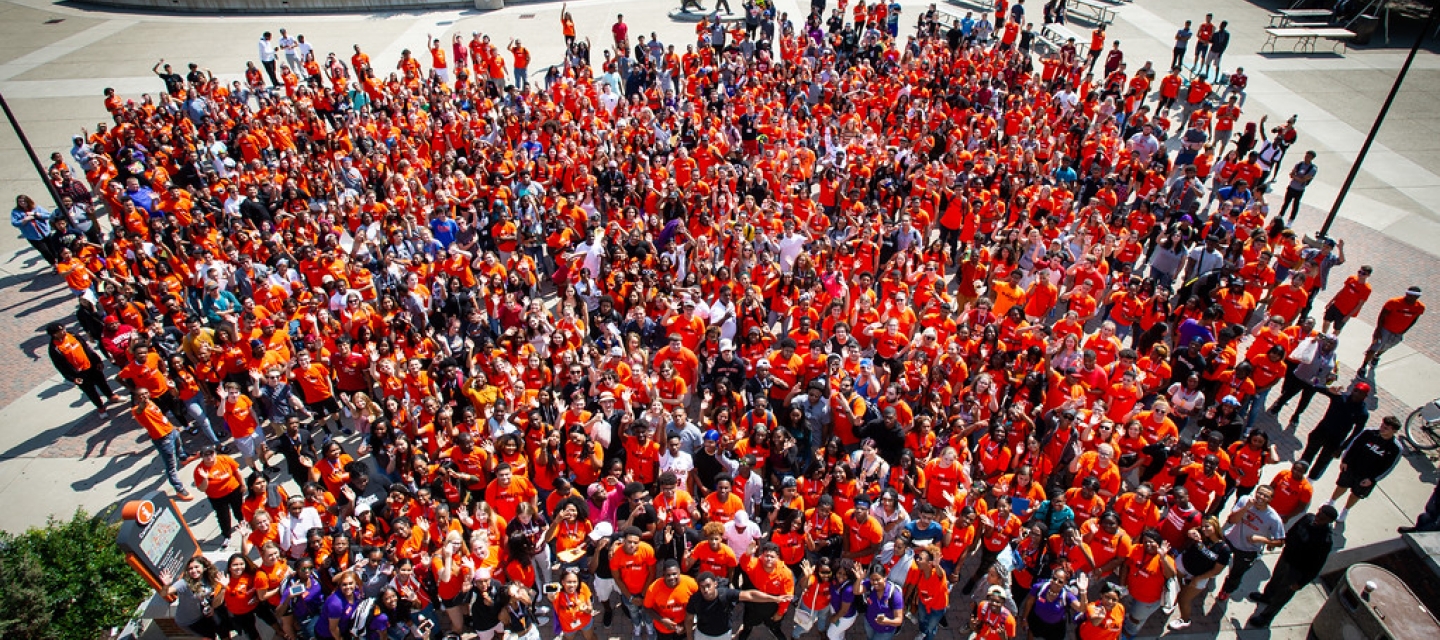 Student Gathering in the Quad